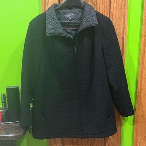 Women’s Gallery Black Quilted Coat
